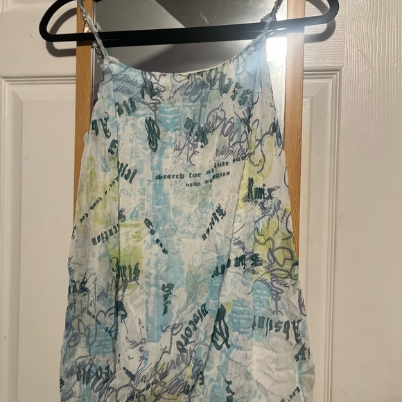 Y2K Tank Top Size Small, Made in Italy Top With Beaded Straps, Y2K top - Picture 6 of 12